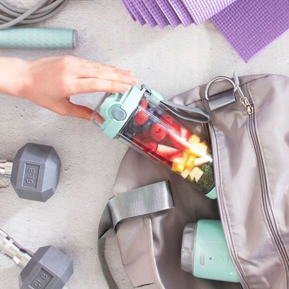 Dash - 16oz Personal Blender Portable Self-Cleaning Blue - Picture 4 of 8